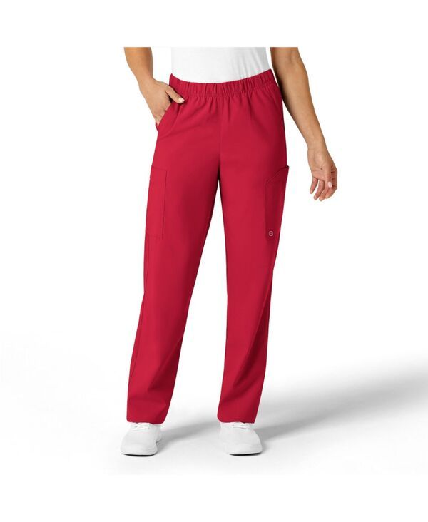 ウィンク レディース ボトムス カジュアルパンツ プラスサイズ Wink Plusize W123 Unisex MultiCargo Scrub Pant Red レッド 8,506円