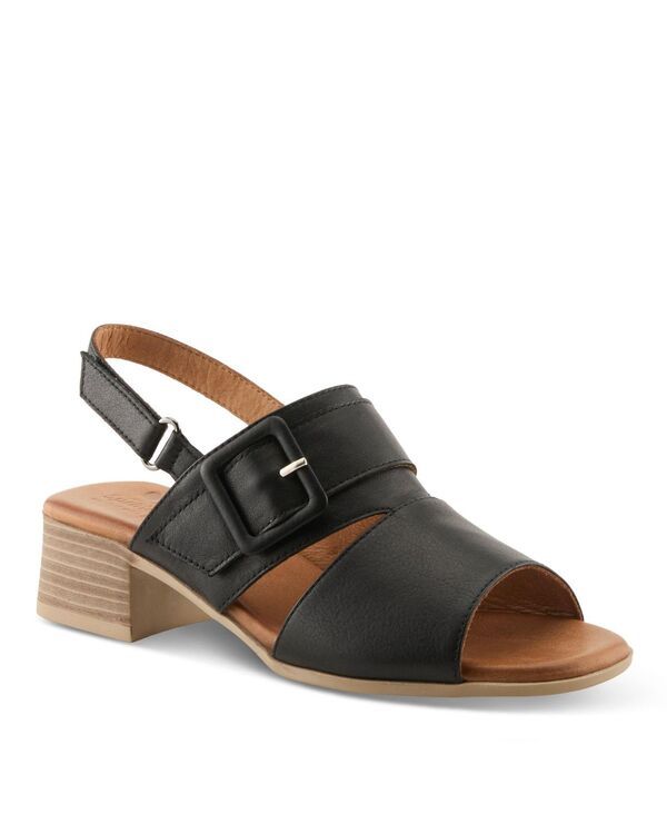 スプリングステップ レディース シューズ サンダル Spring Step Acoliana Strappy Sandals with Buckle Closure Black ブラック