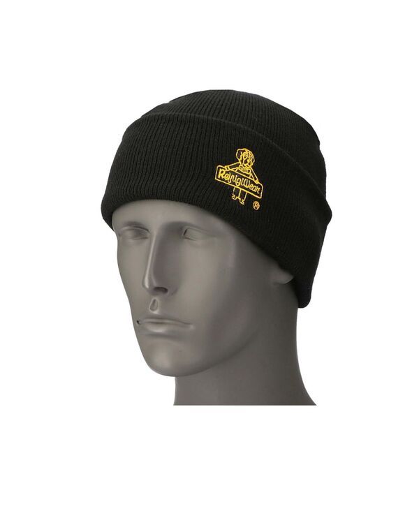 リフリジウェア メンズ アクセサリー 帽子 キャップ ロゴ RefrigiWear Mens Watch Cap with Logo Black ブラック