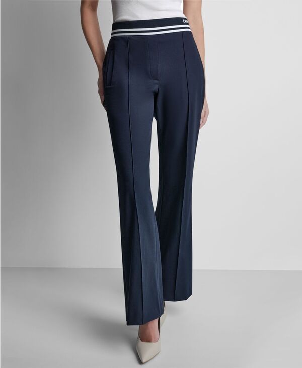 ダナ キャラン ニューヨーク レディース ボトムス カジュアルパンツ DKNY Womens MidRise StraightLeg Pants Navy ネイビー
