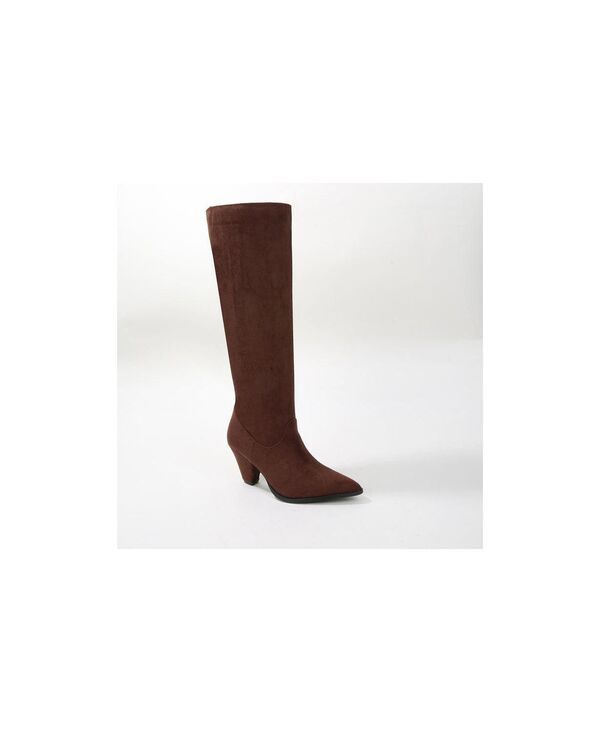 バーネス レディース シューズ ブーツ・レインブーツ スエード BERNESS True Faux Suede Knee High Boots Brown ブラウン