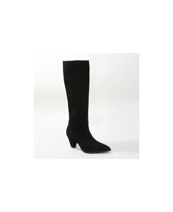 バーネス レディース シューズ ブーツ・レインブーツ スエード BERNESS True Faux Suede Knee High Boots Black ブラック