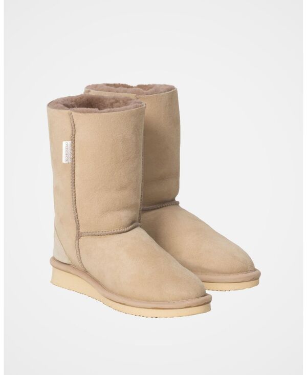 ケルティックアンドコー レディース シューズ ブーツ・レインブーツ Celtic Co Shearling House Boots Oatmeal オートミール