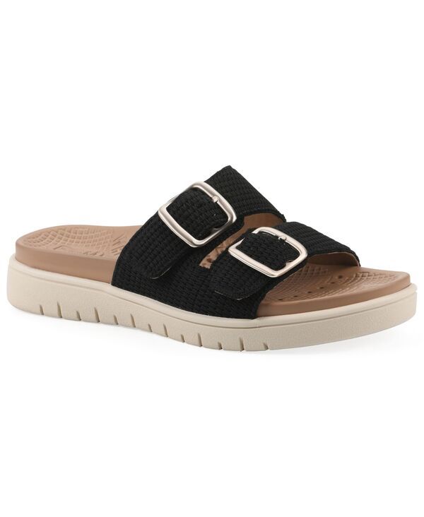 ホワイトマウンテン レディース シューズ サンダル White Mountain Womens Nanny FOM Recovery Sandal Black Fabric ブラック