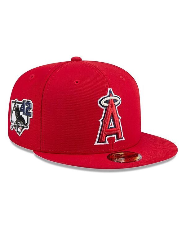 ニューエラ メンズ アクセサリー 帽子 New Era Mens Red Los Angeles Angels 2026 Jackie Robinson Day 59FIFTY Fitted Hat