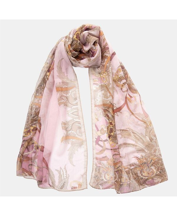 エリザベッタ レディース アクセサリー マフラー・ストール・スカーフ シアー シルク Elizabettalessandra Long Sheer Silk Scarfor Women Cameo p