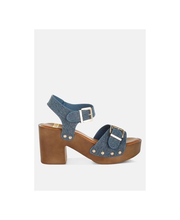 ラグアンドコー レディース シューズ サンダル デニム Rag Co Rag and Co Womens Vipasa Studdedenim Clog Sandals Denim デニム