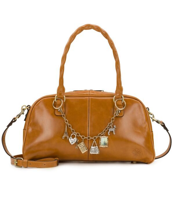 パトリシアナシュ レディース バッグ レザー Patricia Nash Pomezia Large Leather Crossbody Satchel Handbag Lightan タン