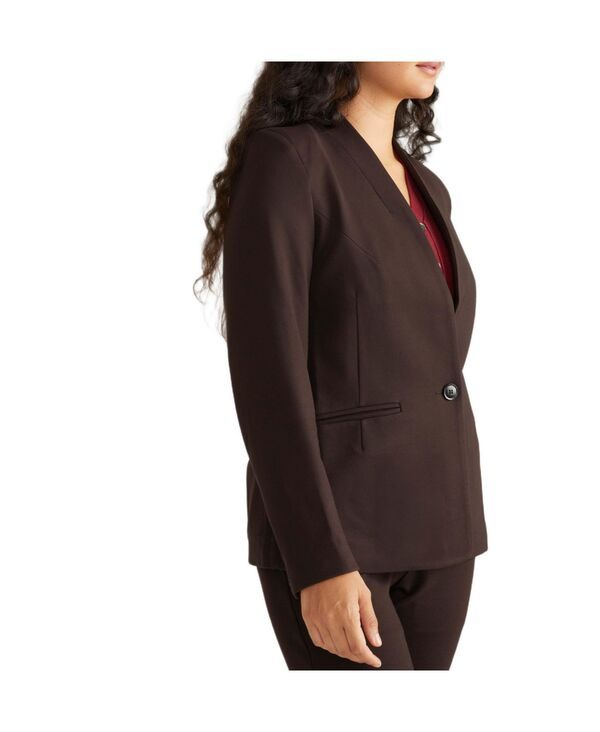 ユニバーサル スタンダード レディース アウター ジャケット・ブルゾン ブレザー Universal Standard Womens Lennox Collarless Ponte Blazer Es