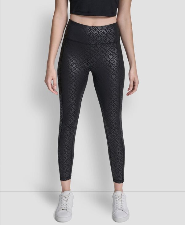 ダナ キャラン ニューヨーク レディース ボトムス カジュアルパンツ プリント DKNY Womens Printed HighWasit Fitness Tights Pants Dark Outl