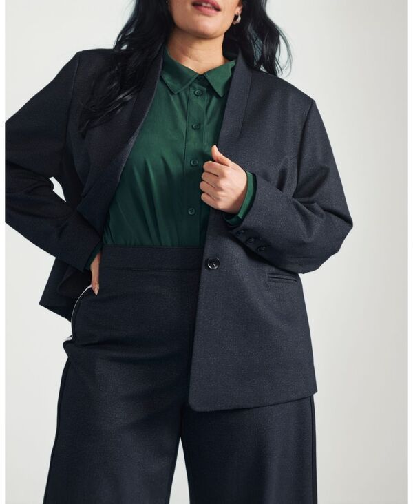 ユニバーサル スタンダード レディース アウター ジャケット・ブルゾン ブレザー Universal Standard Womens Lennox Collarless Ponte Blazer Ch