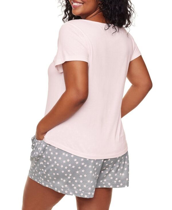 アドアミー レディース アンダーウェア ナイトウェア プラスサイズ Tシャツ Adore Me Plusize Jacquelyn Pajama Tshirt And Short Set Novelt