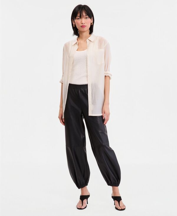 アイエヌシー インターナショナル コンセプト レディース ボトムス カジュアルパンツ レザー INC International Concepts Womens FauxLeather Balloon