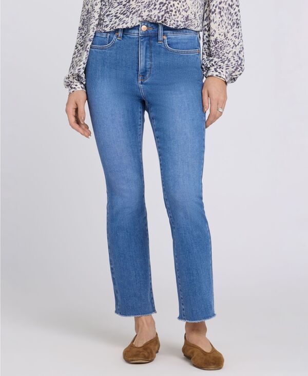 エヌワイディージェイ レディース シューズ ブーツ・レインブーツ プチ ミニ ジーンズ NYDJ Petite HighRise Billie Mini Boot Jeans with Liftuck