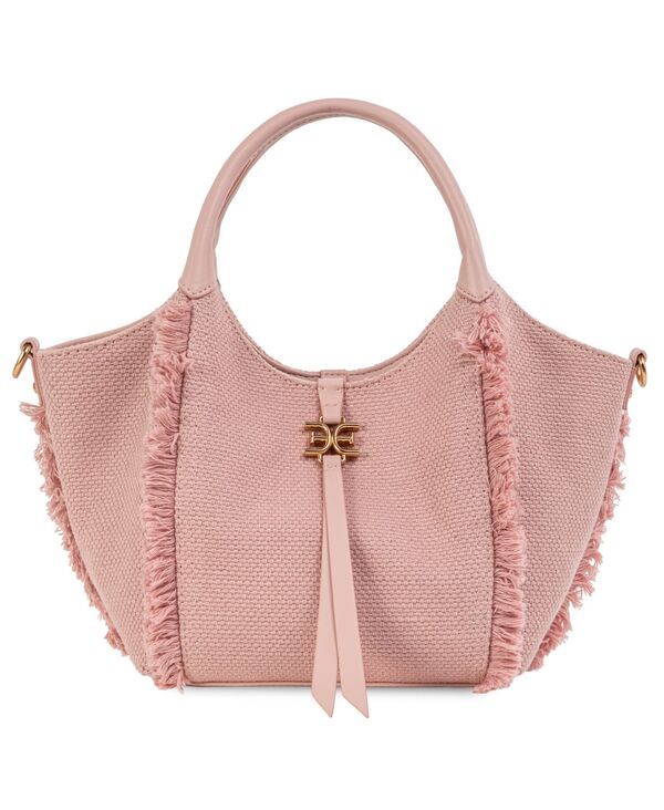 サムエデルマン レディース バッグ Sam Edelman Irina Large Canvas Tote Handbag Pink Sand ピンク