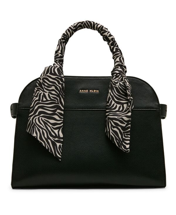 アンクライン レディース バッグ Anne Klein Medium Rounded Satchel Handbag Black ブラック