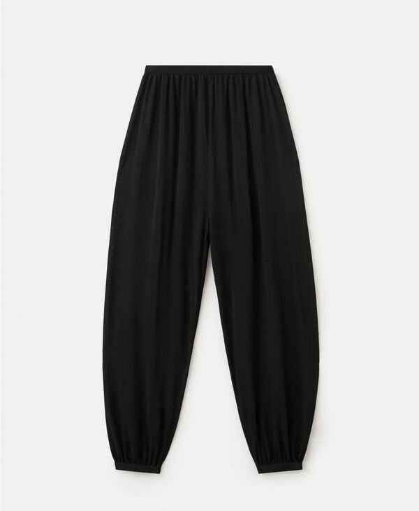 マンゴ レディース ボトムス カジュアルパンツ ニット MANGO Womens Knit Baggy Pants Black ブラック