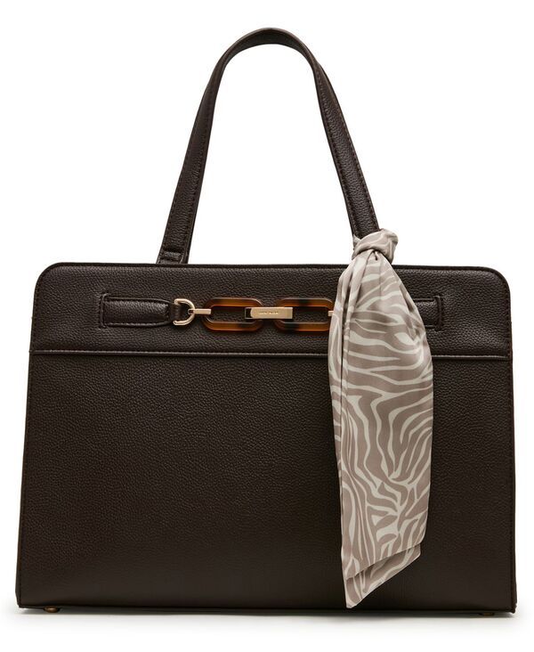 アンクライン レディース バッグ Anne Klein Medium Triple Compartmentote Handbag Brown ブラウン