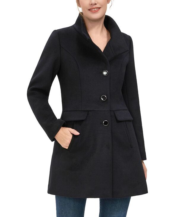 キミアンドカイ レディース アウター ジャケット・ブルゾン ウール コート kimi kai Womens Olivia Wool Blend Walking Coat Black ブラック
