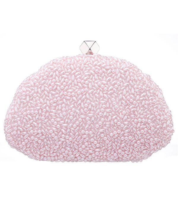 ニナ レディース バッグ Nina Hera Beaded Shell Shaped Small Clutchandbag Icy Pink ピンク