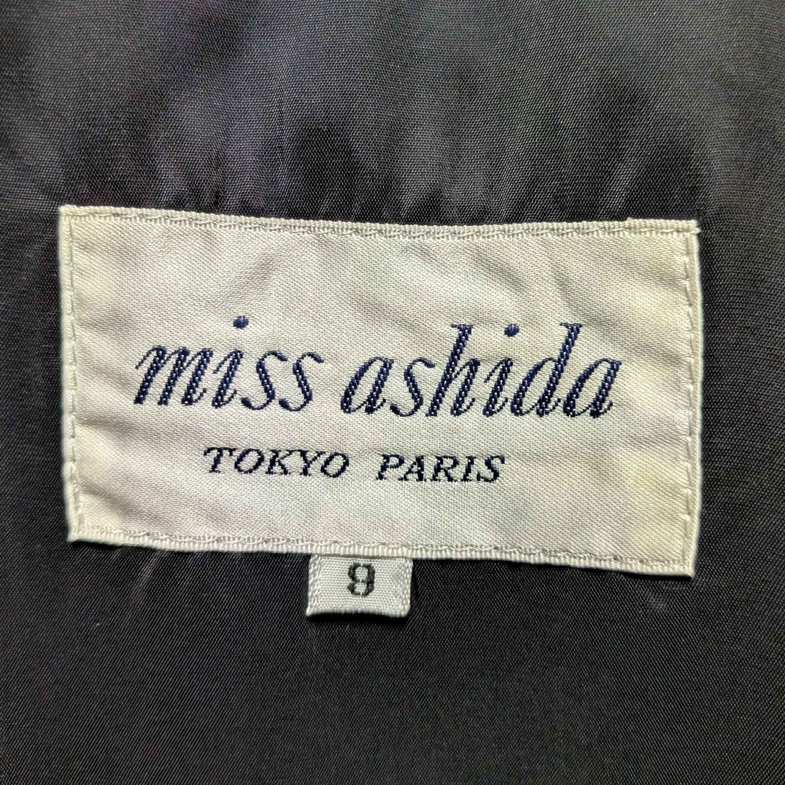 品格ワンピース✨ miss ashida ミスアシダ 半袖ウールワンピース