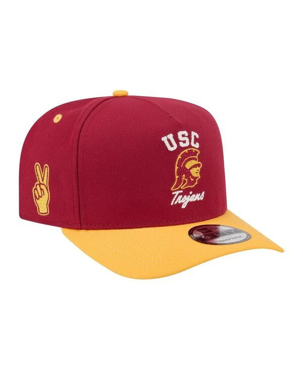 ニューエラ メンズ アクセサリー 帽子 New Era Mens CardinalGold USC Trojans TwoTone Arched 9FIFTY Snapback Hat Cardina