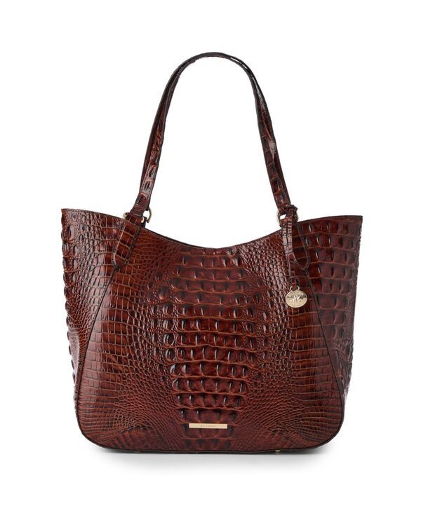 ブランミン レディース バッグ レザー Brahmin Aliza Melbourne Large Leather Tote Handbag Pecan Melbourne