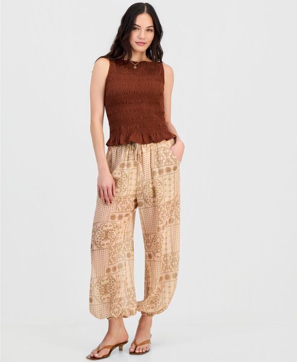 アンドノウディス レディース ボトムス カジュアルパンツ プリント And Now This Womens BandanaPrint Balloon Pants Bandana Print
