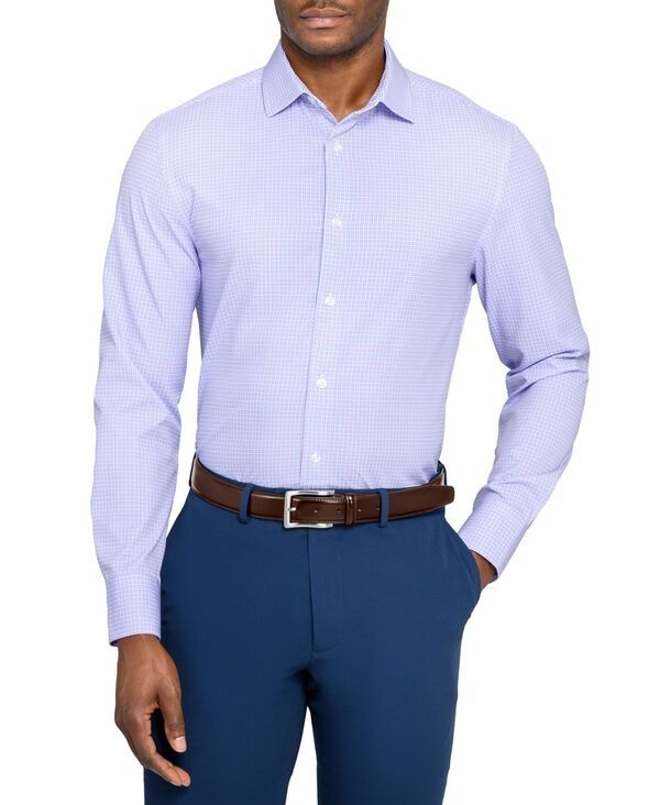 コンストラクト メンズ トップス シャツ 長袖 ConStruct Mens LongSleeve Dresshirt Blue Pink ブルー
