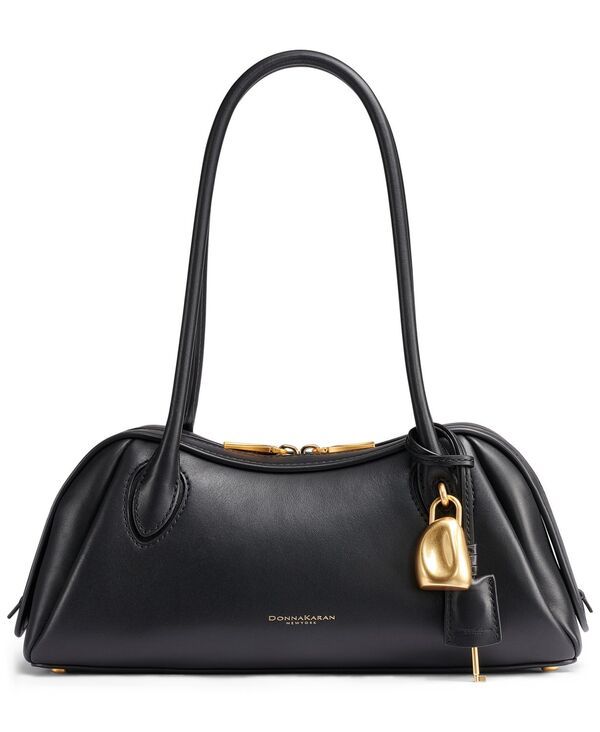 ダナ キャラン ニューヨーク レディース バッグ パイル Donna Karanew York Terry Medium Shoulder Handbag BlackGold ブラック