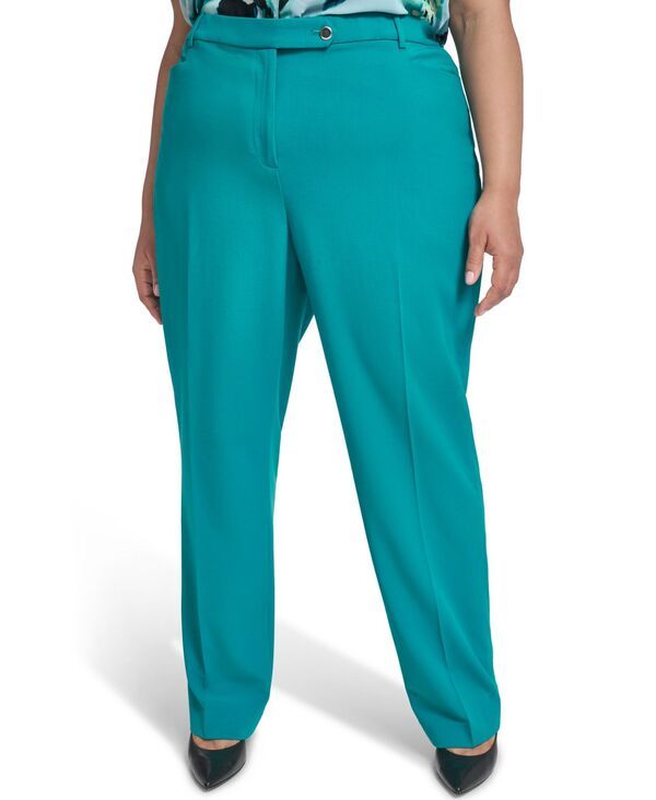カルバンクライン レディース ボトムス カジュアルパンツ プラスサイズ Calvin Klein Plusize MidRise Modern Pant Petrol 18,855円