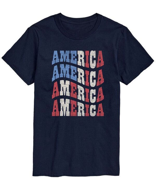 エアウェーブス メンズ トップス Tシャツ 半袖 グラフィック AIRWAVES Mens America Wavy ShortSleeve Graphic TShirts Navy ネイビー