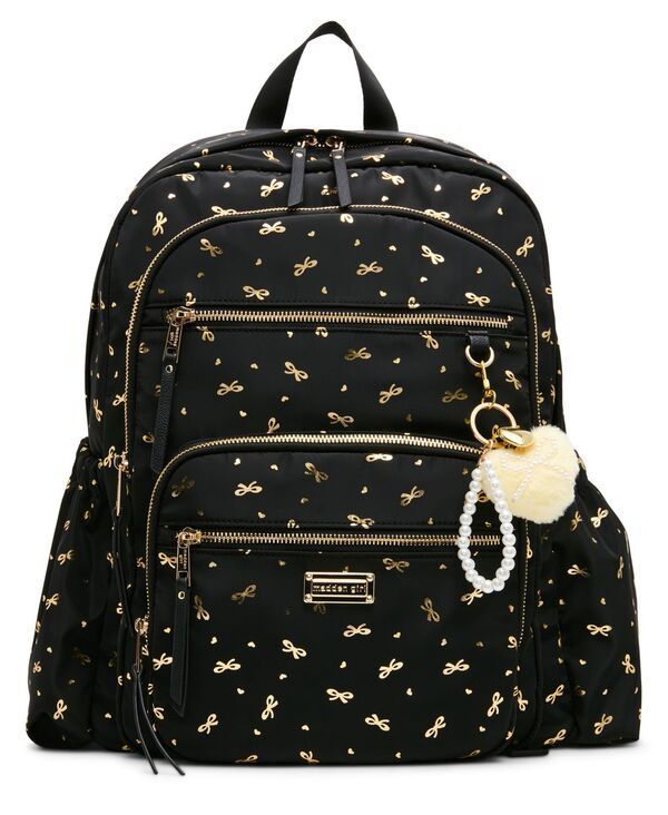 マッデンガール レディース バッグ バックパック・リュックサック Madden Girl Storm Domedium Backpack Gold Foil Bow ゴールド