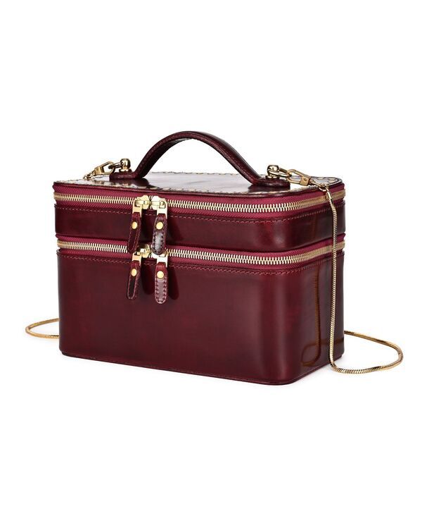 オールドトレンド レディース バッグ OLD TREND Ixia Small Trunk Handbag Ruby Red レッド