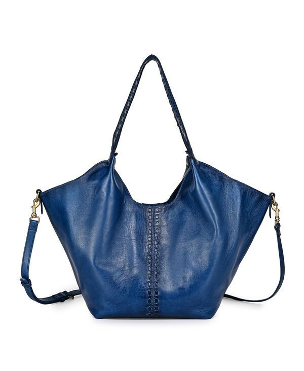 オールドトレンド レディース バッグ OLD TREND Wisteria Small Handwoven Tote Handbag Slate Blue スレート