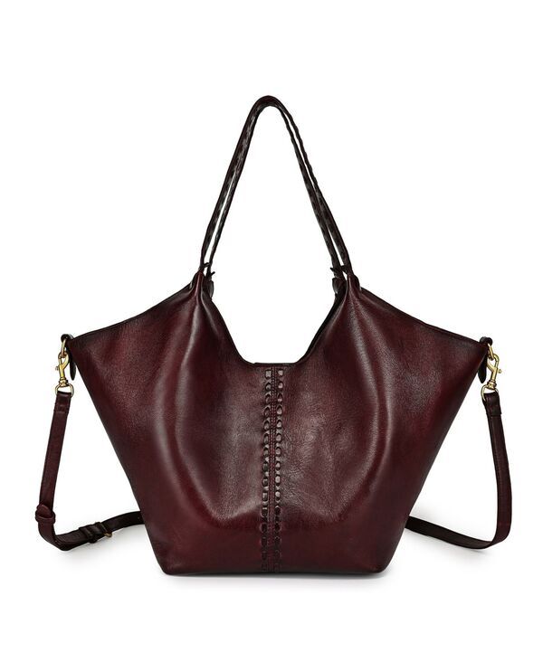 オールドトレンド レディース バッグ OLD TREND Wisteria Small Handwoven Tote Handbag Burgundy Red レッド