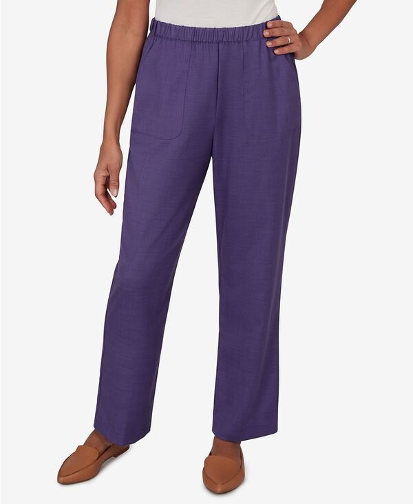 アルフレッド ダナー レディース ボトムス カジュアルパンツ プチ Alfredunner Petite Grand Bazaar Textu red PullOn Pants Amethyst