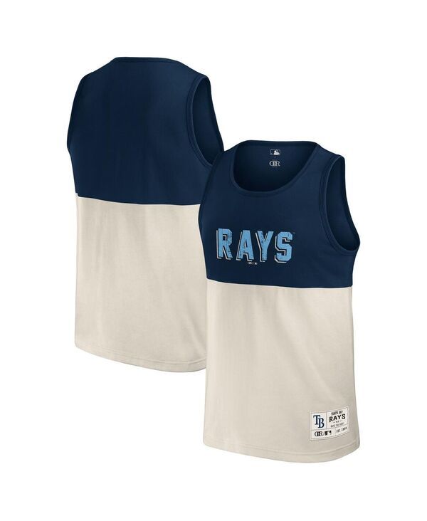 ファナティクス メンズ トップス タンクトップ Fanatics Darius Rucker Collection by Mens Navy Tampa Bay Rays Color Block Ta