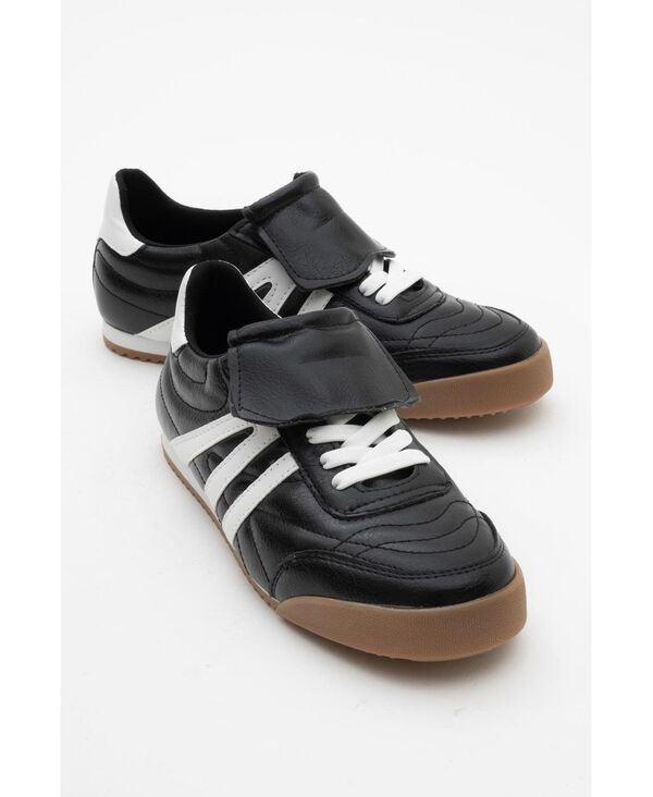 プロローグシューズ レディースニーカー Prologue Shoes Bria Sneakers Women Black faux leather ブラック