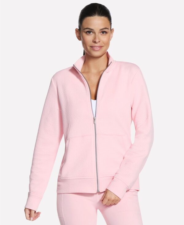 スケッチャーズ レディース アウター ジャケット・ブルゾン Skechers Womens GoWalk Ottoman Jacket Cozy Fit Pink Sugar ピンク