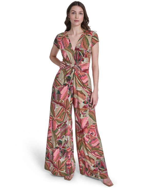 ヴィンスカムート レディース ボトムス カジュアルパンツ Vネック プチ 半袖 ジャンプスーツ Vince Camuto Petite VNeck ShortSleeve Jumpsuit Gml