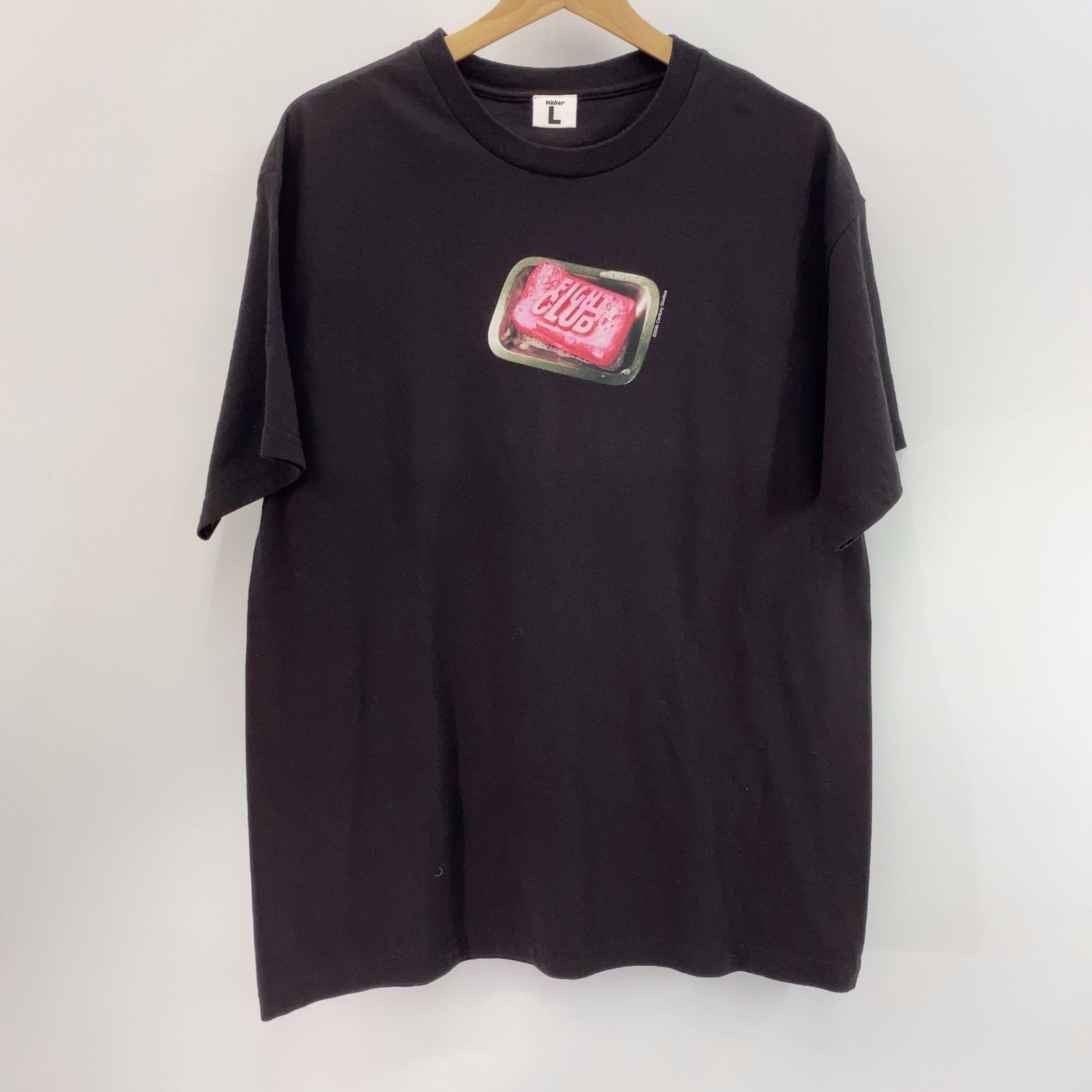 美品 weber Fight Club ファイトクラブ Tシャツ L ブラック メンズ