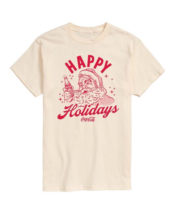 エアウェーブス メンズ トップス Tシャツ 半袖 グラフィック AIRWAVES Mens CocaCola Happy HolidayshortSleeve Graphic TShirt Cream
