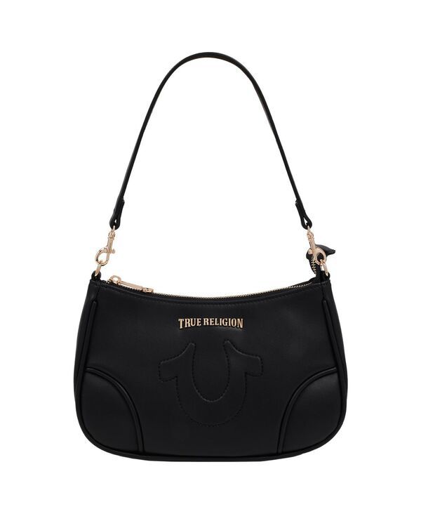 トゥルーレリジョン レディース バッグ ロゴ True Religion Trapunto Logo Shoulder Bag Black ブラック