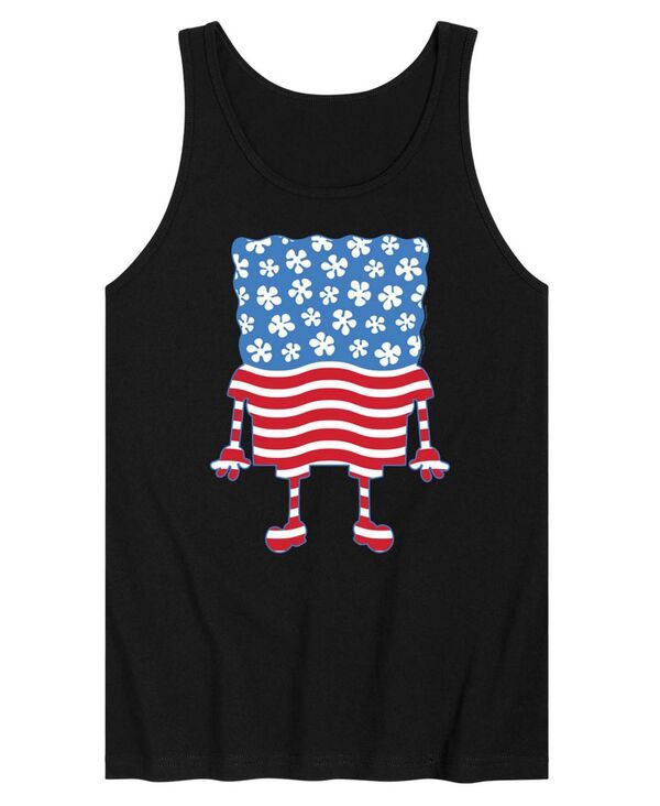 エアウェーブス メンズ トップス Tシャツ パンツ ノースリーブ グラフィック AIRWAVES MenspongeBob SquarePantsilhouette Starstripesleevel