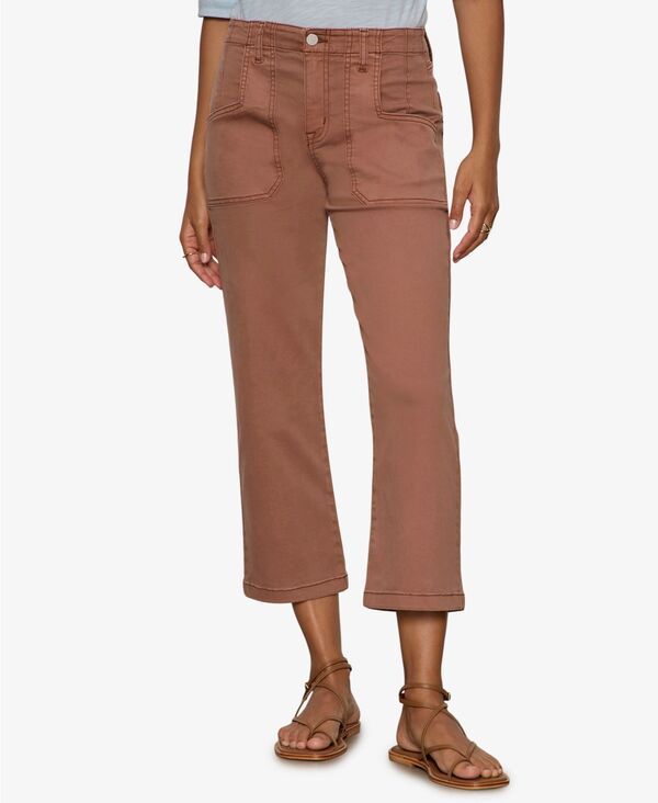 サンクチュアリー レディース ボトムス デニムパンツ ジーンズ Sanctuary Womens Retreat WideLeg Crop Jeans Mud Bath