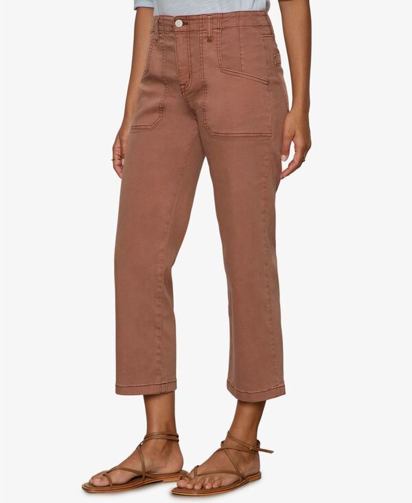 サンクチュアリー レディース ボトムス デニムパンツ ジーンズ Sanctuary Womens Retreat WideLeg Crop Jeans Mud Bath