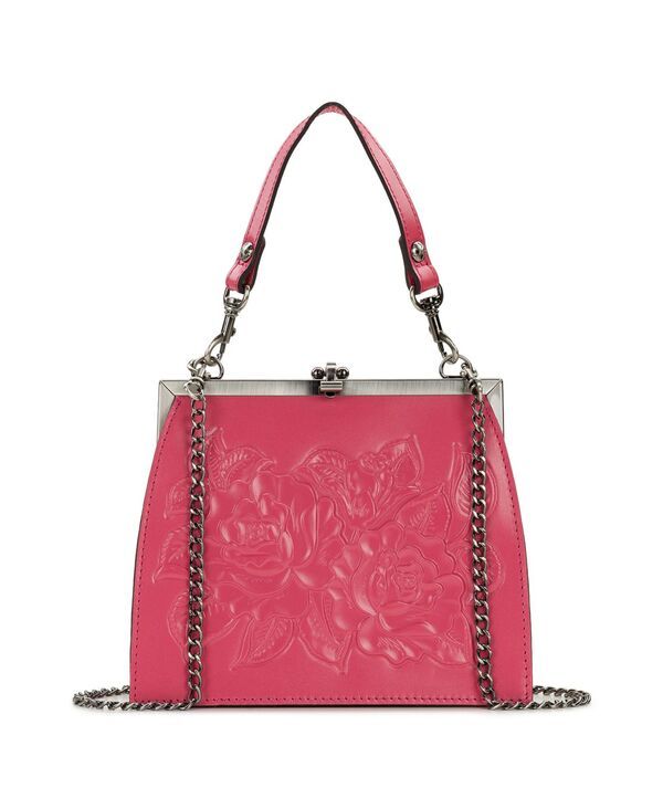 パトリシアナシュ レディース バッグ レザー Patricia Nash Aurelie Small Rose Tooled Leather Crossbody Frame Handbag Petal