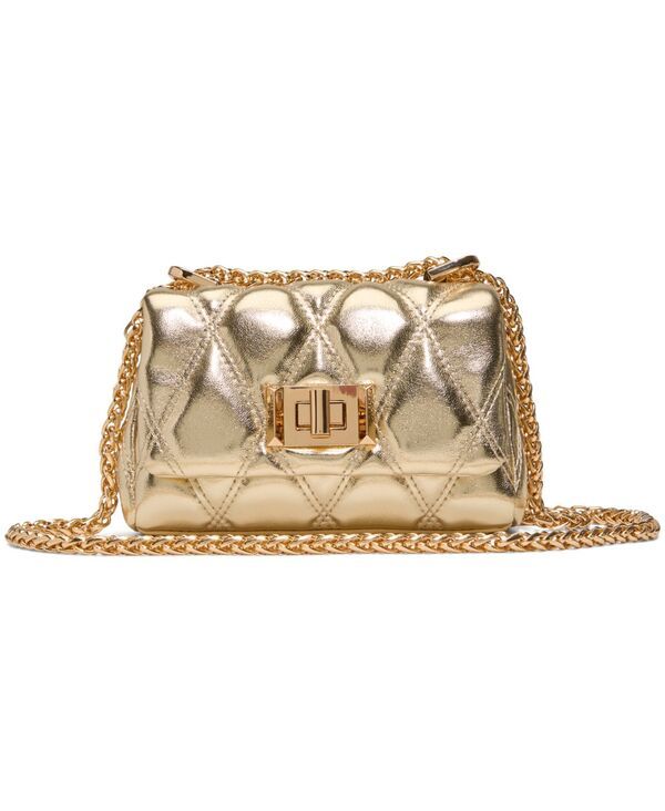 アルド レディース バッグ ミニ ALDO Lediaa Mini Crossbody Handbag Quilted Gold ゴールド