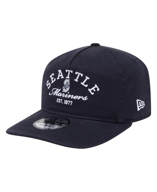 ニューエラ メンズ アクセサリー 帽子 New Era Mens Navy Seattle Marinerstacked 19TWENTY Adjustable Hat Navy ネイビー